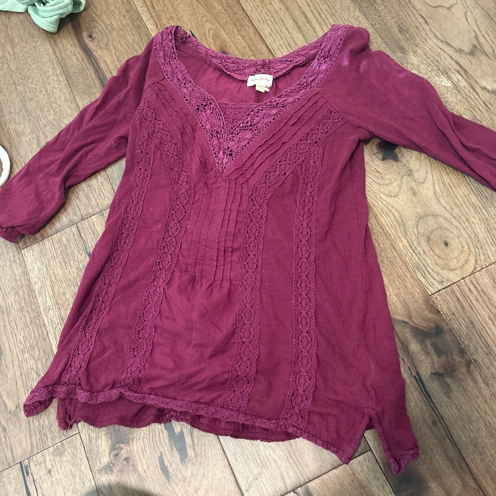 Anthropology purple top vintage